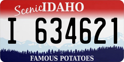 ID license plate I634621