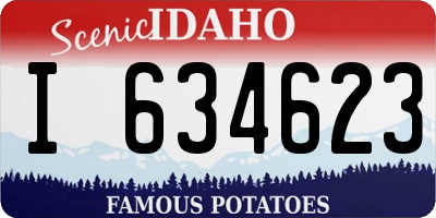 ID license plate I634623