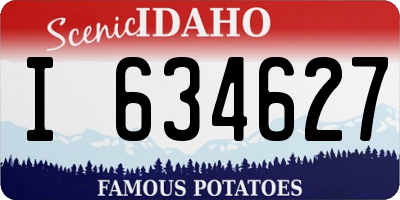 ID license plate I634627