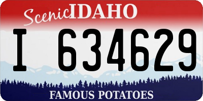 ID license plate I634629