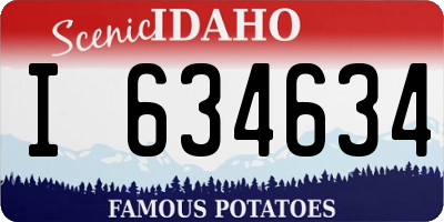 ID license plate I634634