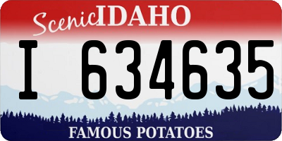 ID license plate I634635