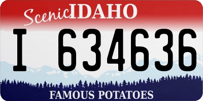ID license plate I634636