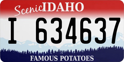 ID license plate I634637