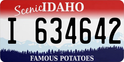 ID license plate I634642