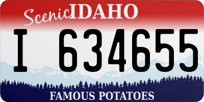 ID license plate I634655