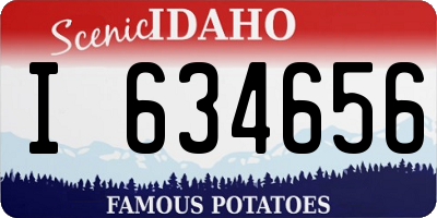 ID license plate I634656