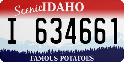 ID license plate I634661