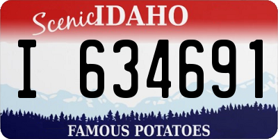 ID license plate I634691