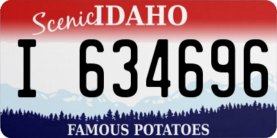 ID license plate I634696