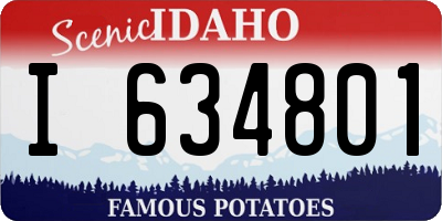 ID license plate I634801