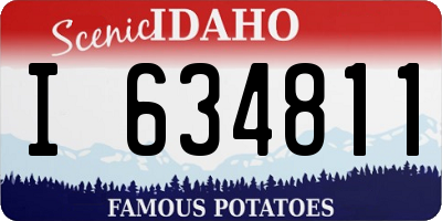 ID license plate I634811