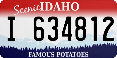ID license plate I634812