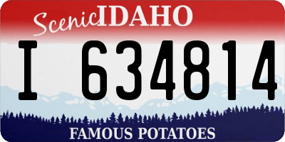 ID license plate I634814