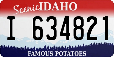 ID license plate I634821