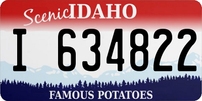ID license plate I634822