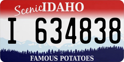 ID license plate I634838