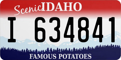 ID license plate I634841