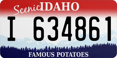 ID license plate I634861