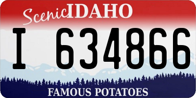 ID license plate I634866