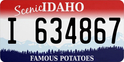 ID license plate I634867