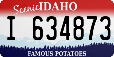 ID license plate I634873