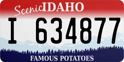 ID license plate I634877