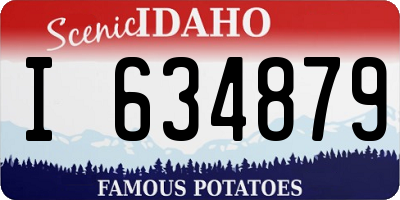 ID license plate I634879
