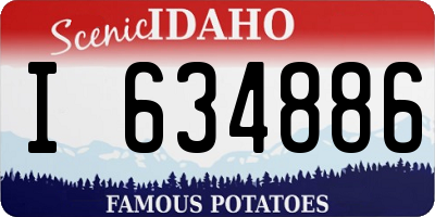 ID license plate I634886
