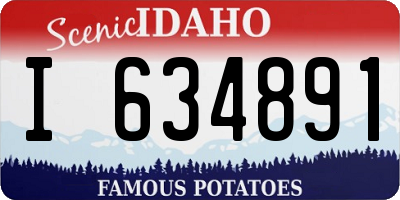 ID license plate I634891