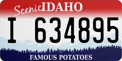 ID license plate I634895