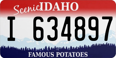 ID license plate I634897