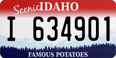 ID license plate I634901