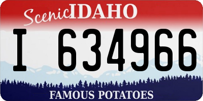 ID license plate I634966