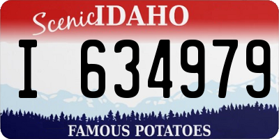 ID license plate I634979