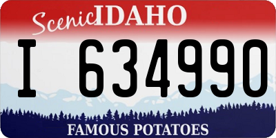 ID license plate I634990