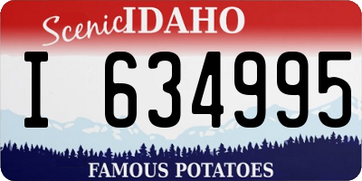 ID license plate I634995