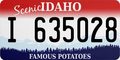 ID license plate I635028