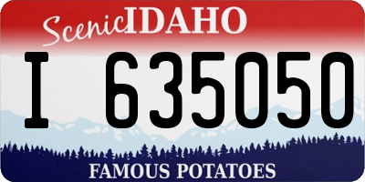 ID license plate I635050