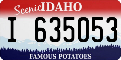ID license plate I635053