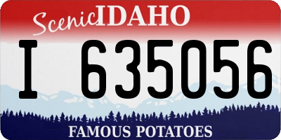 ID license plate I635056