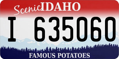 ID license plate I635060