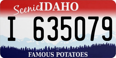 ID license plate I635079
