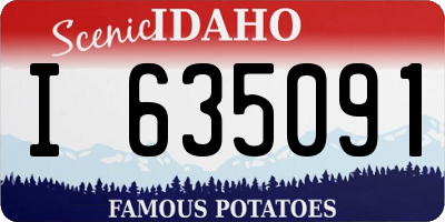 ID license plate I635091