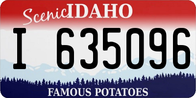 ID license plate I635096
