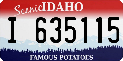 ID license plate I635115