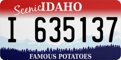 ID license plate I635137