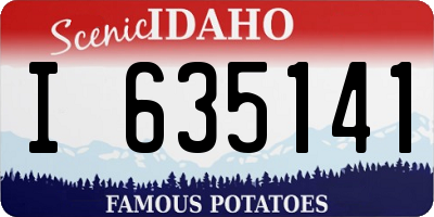 ID license plate I635141