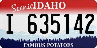 ID license plate I635142
