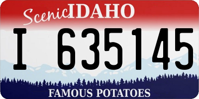 ID license plate I635145